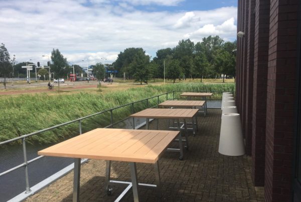 hardhouten buiten bar tafels