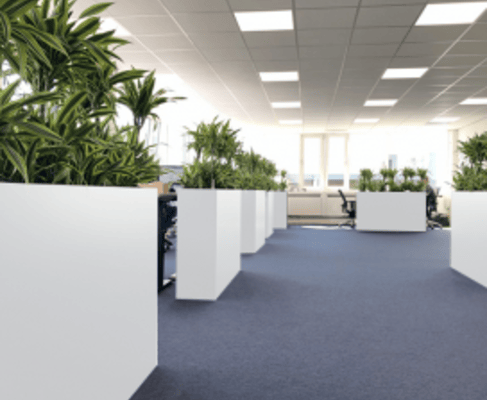 Plantenbak vochtwerend MDF wit 1500x300x1000 mm 001